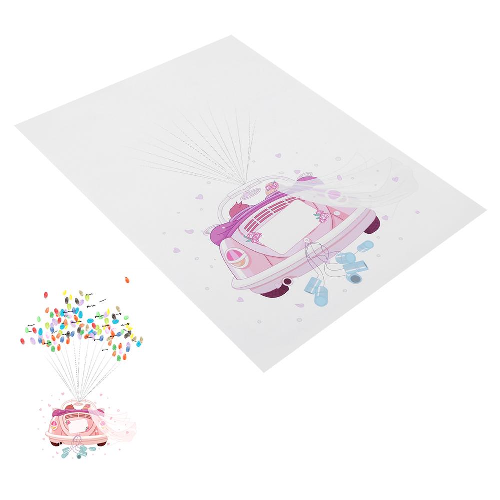 DIY Fingerprint Guest Book Tree Signin Book Wedding Anniversary Birthday Party Signature