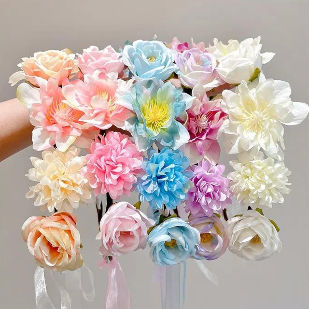 Artificial Flower Fairy Flower Crown Bride Wedding Wedding Headband Fascinating Flower Headbands
