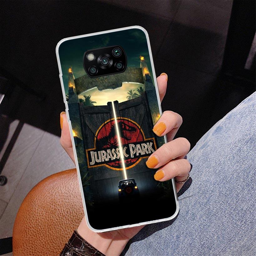 J-Jurassic Park Dinosaur World Phnoe Case for Xiaomi Poco X5 X6 X7 Pro X4 Gt F7 Ultra M8 M7 Redmi 15C 15 13C 13 12C 12 Unique Co