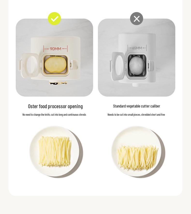 OSTMARS Electric Vegetable Cutter: Multifunctional Kitchen Slicing and Shredding Machine