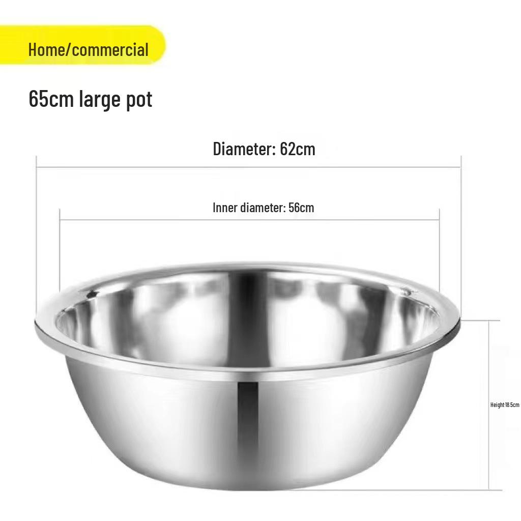 Chiuvetă din oțel inoxidabil 304 pentru uz alimentar: 100cm/90cm Vas pentru frământat aluat, bătut ouă și baie