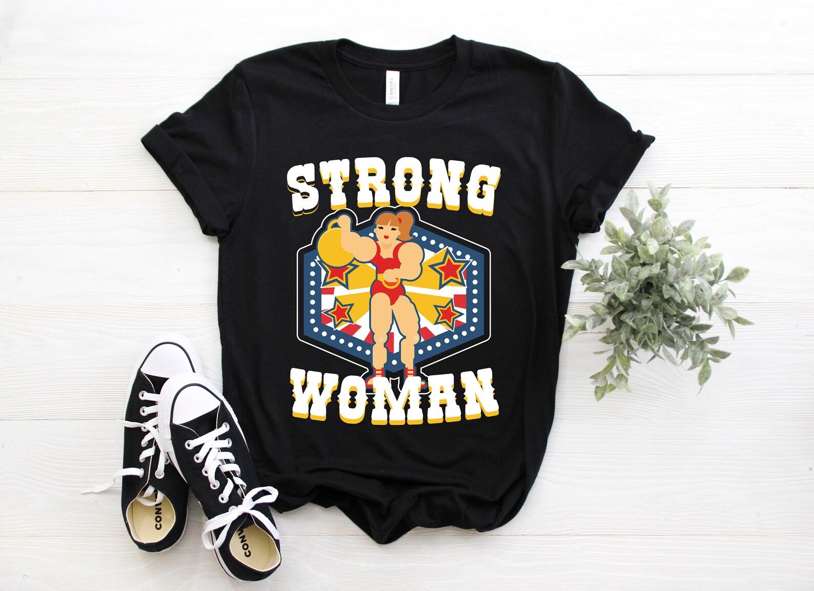 Strong Circus Staff Costume Carnival Vintage T-Shirt, Clowns Ringmaster Tee, Kids Birthday Children Party Present, Circus Lover Gifts, 140