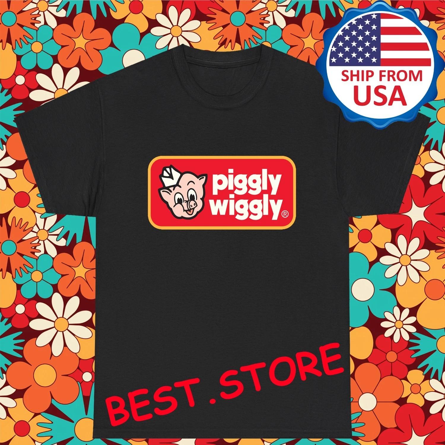 Piggly Wiggly Grocery Store Men s Black Size S-5XL M