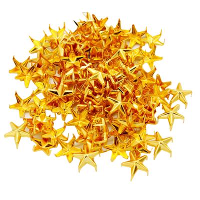 100 Stück Punk Star Metal Stud Claw Nieten für Taschen Kleidung Leathercraft 10 mm