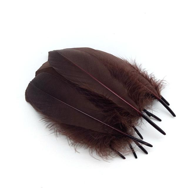 20pcs /Lot Goose Feathers For Crafts Diy Pluams Jewelry Making Wedding Clothing Decoration Accessories Needlework Plumes 15 .20cm