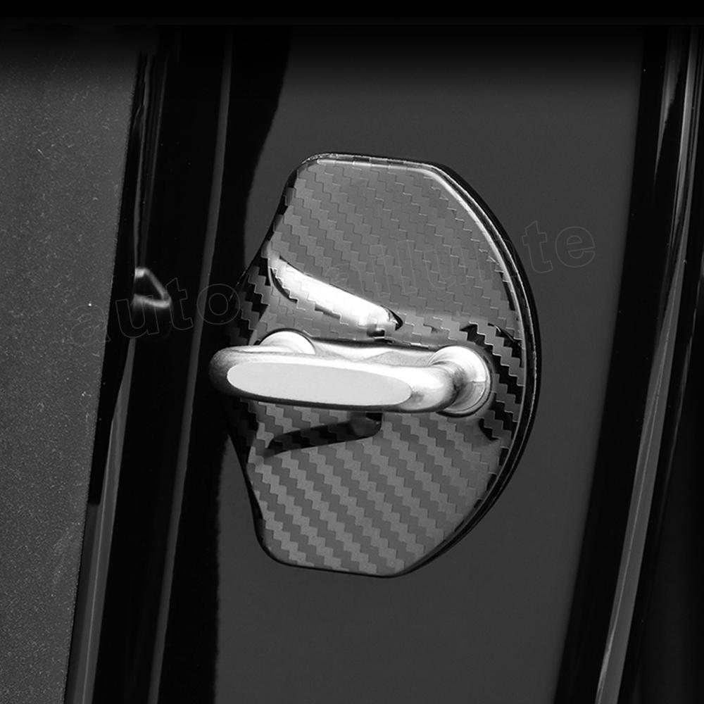 For Tesla Model 3 Model Y 4Pcs Door Lock Cover Protector Latches Door Stopper Covers Set 4 Interior