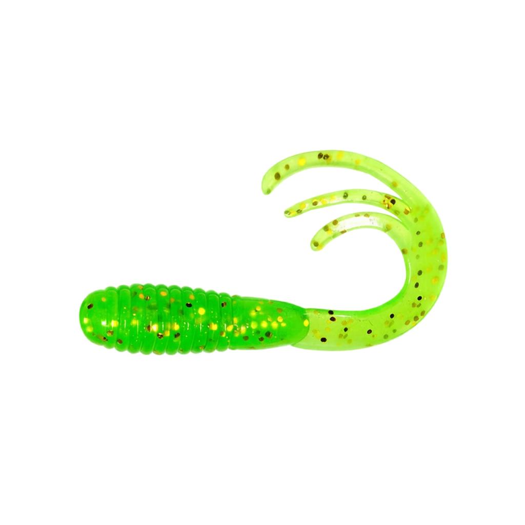 Soft Fishing Lure 5cm 1 6g Triple Curl Tail Freshwater Bait Artificial Worm for Bass Trout Panfish Fishing Tackle