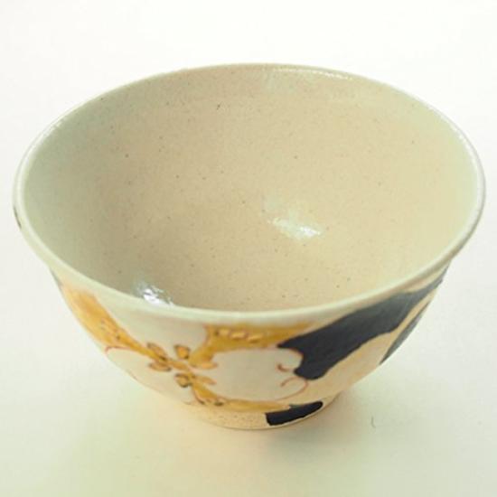 Kutani Ware Tea Bowl Couple's [Kagakuni Irohana/Kaganokuni Irohana]
