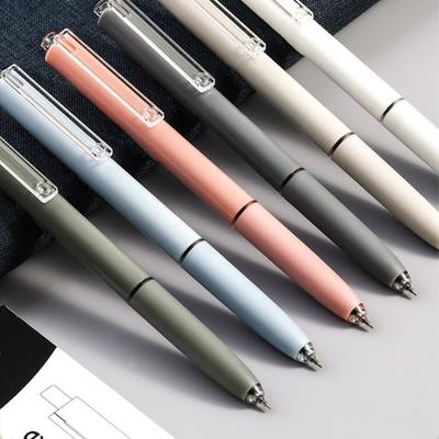 6 Pcs Gel Pen 0.5mm Quick-Drying Black Ink High Quality Office Sign Pen School Students Learn Stationery Supplies Signature Pen