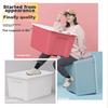 Xitianlong (Citylong) Plastic Clothing Storage Box Toy Organizer 49L Blue 1 Piece without Wheels