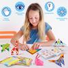 Aigybobo Origami Paper Set 308PCS Craft Paper Kit with Instructional Book for Girls Age 6 7 8 9 10 11 12 Art Projects Plies for
