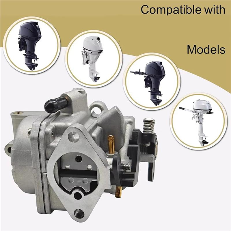NEW-5X 3R1032001 Carburetor Outboard Motors For Mercury Mariner 2 2.5 3.5 4 5 6 HP Tohatsu Nissan MFS 853720T25 803522T03