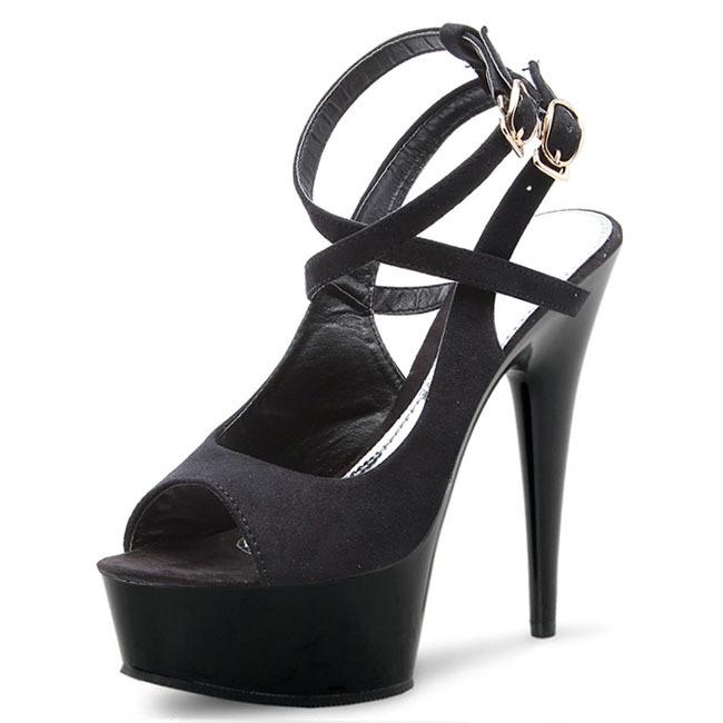 Summer new high heels 15CM open-toe buckle with high-heeled women's waterproof table stiletto sandals