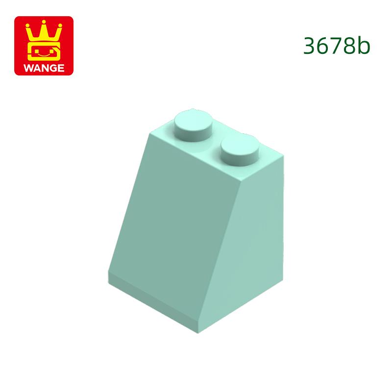 53Pcs/lot 3678 Roof Tile 2X2X2 Dots 65degree Block Moc Hue Accessories Compatible featuring Brick DIY Children's Plaything Assembly