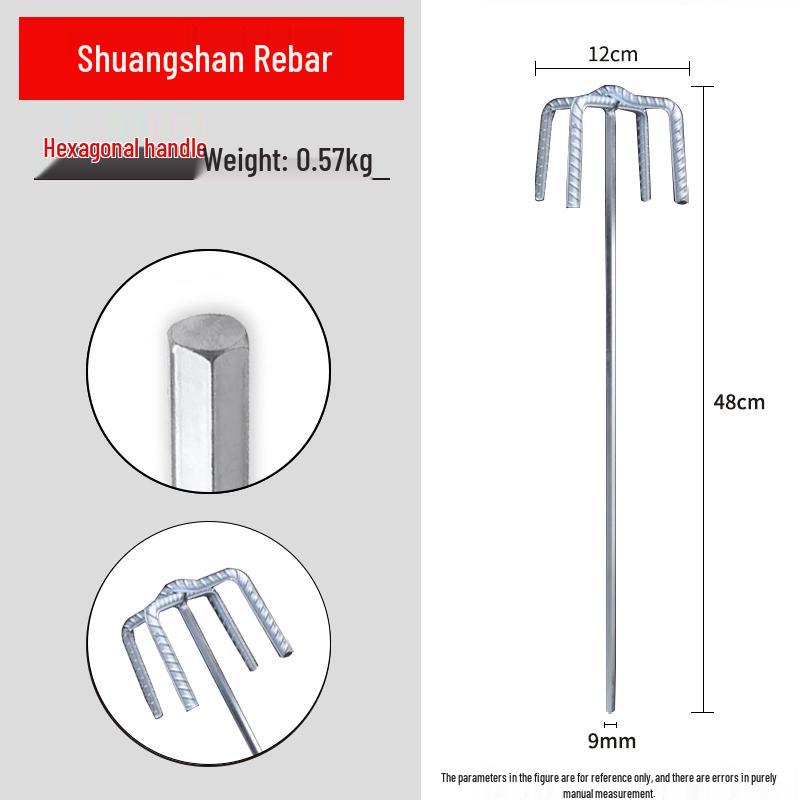 Stainless Steel Multi-use Mixing Rod for Cement, Paint, and Mortar - Compatible with Electric, Hammer, and Impact Drills