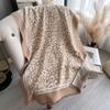 Light Luxury Warm Versatile Shawl Dual-Purpose Cape Korean Version Printed Leopard Print Texture Thickened Scarf Women