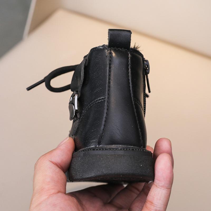Elegant Kids Boots for Girls | Children's Martin Snow Boots, Fleece-Lined Warm Winter Boots for Toddlers Casual Kids Shoes