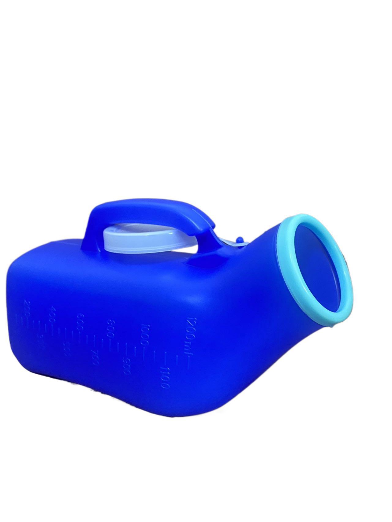 

Утолщенный переносной писсуар объемом 1000 мл с крышкой и противоскользящим кольцом для пожилых и лежачих людей