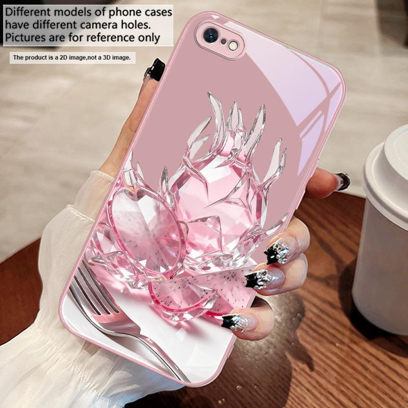 Familiar Dragon Fruit For iPhone 17 Air 16 E 15 14 13 Plus 12 Mini 11 17 Pro Max XR Xs Max 16E 7 8 Tempered Glass Phone Case