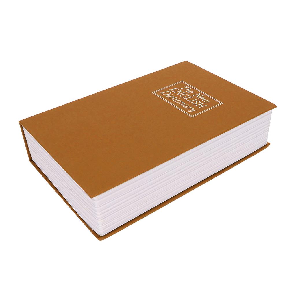 Cassaforte a Libro Piccola Cassaforte Diversiva Scatola di Sicurezza con Serratura Nascondiglio per Denaro Monete Carte con Combinazione