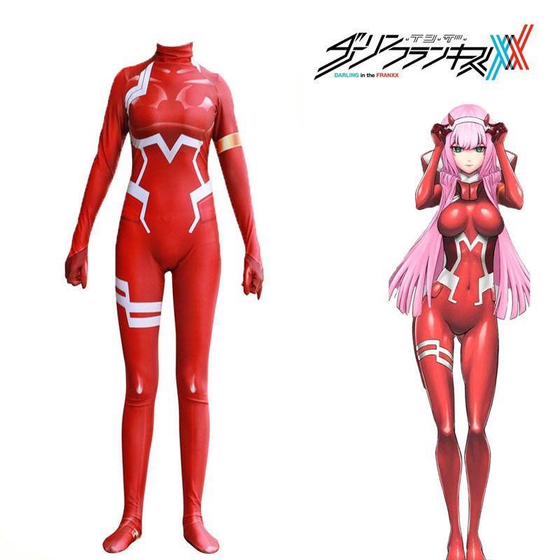 Stunning Anime Darling In The Franxx Zero Two 02 Cosplay Sexy Bodysuit For Women