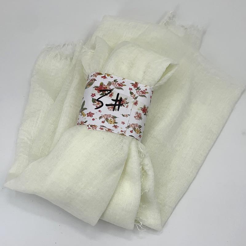 Women Cotton Scarf New Summer Girls Solid Color Sunscreen Thin Scarves Soft Shawl Foulard Viscose Spring Lady Wrap Shawls
