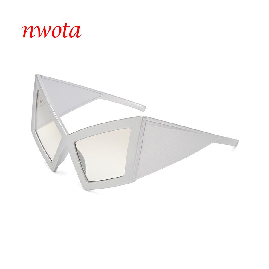 New Fashion Oversized Cat-Eye Glasses for Women and Men High-End Hip-Hop Style Eyewear Versatile Daily Trendy Accessory