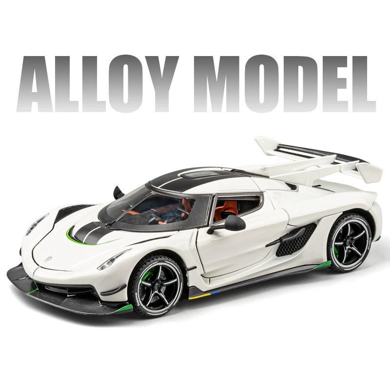 Koenigsegg Car Alloy Model Toy 124 With Sound Light For Kids Collection Play