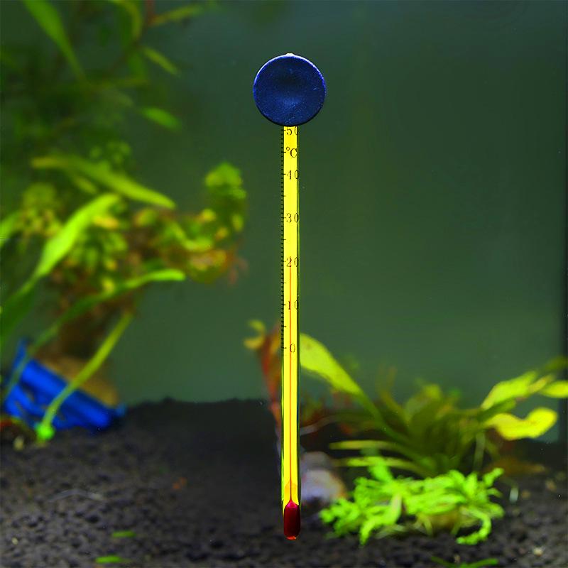 Glass Fish Tank Thermometer with Suction Cup for Accurate Water Temperature Measurement