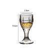 Shot Glass Set 6pcs Small Wine Glass Creative European Retro Exquisite Wineware Drinking Cup Diamond Painting Mini Glass Cup Set