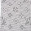 Great LOUIS VUITTON Scarf Esharp Logomania With fringe wool Women M74742 Used