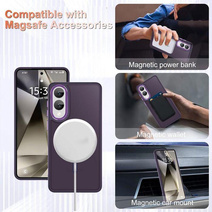 Coque de protection - BOOLING - Samsung Galaxy S25 Edge - Violet - Protection caméra - 2 verres trempés