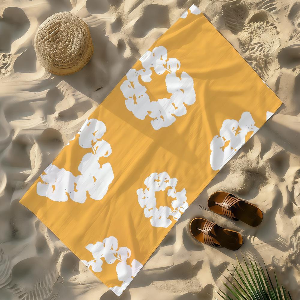 

Fashion D-Denim Brand T-tears-S Towel Soft Lightweight Anti-Sand Large Beach Towel Quick-Drying Bath Sports Family W40*H60(CM)