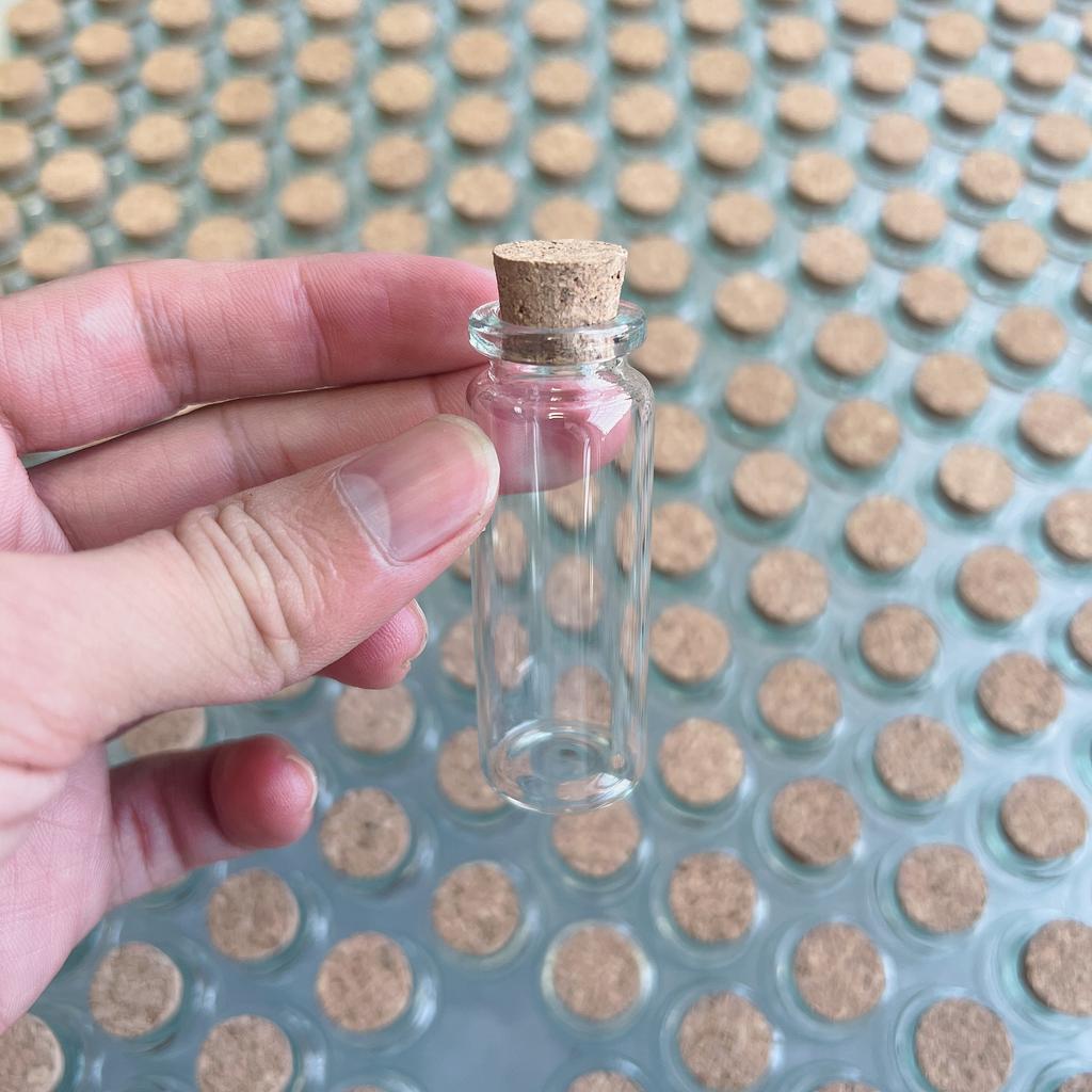 50/100 Pcs 12ml Small Glass Test Tube 22×60mm Glass Bottles With Cork Stopper Diy Crafts Tiny Empty Glass Jars Mini Vials Gift