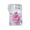 Rose Evig Blomst Akryl Gjennomsiktig Smykkeskrin Gaver Fest Utstillingsboks Bryllupsinnpakning V H2U2