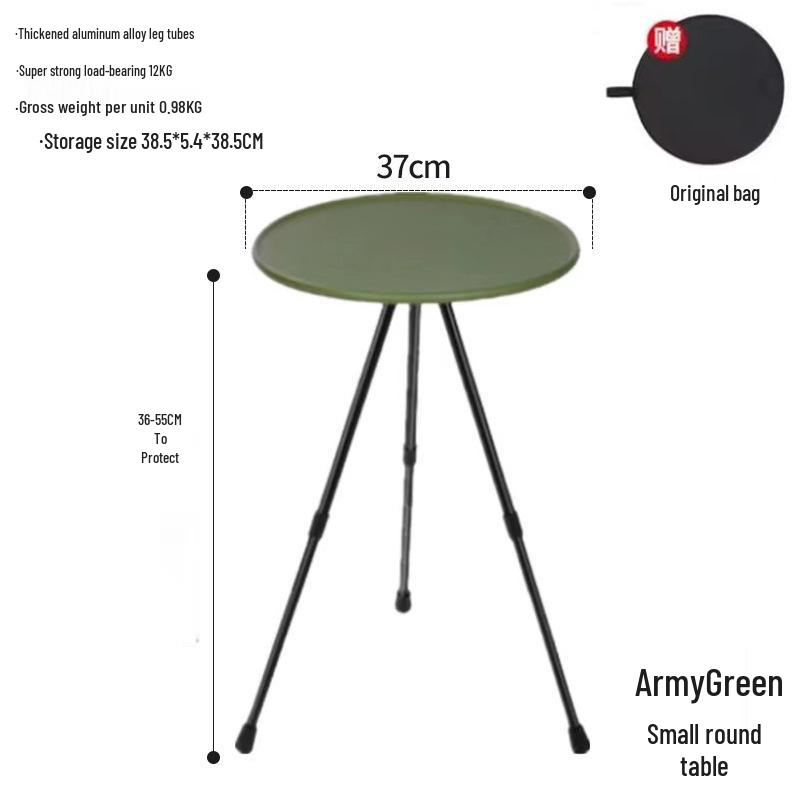 Portable Adjustable Aluminum Folding Table for Camping & Dining