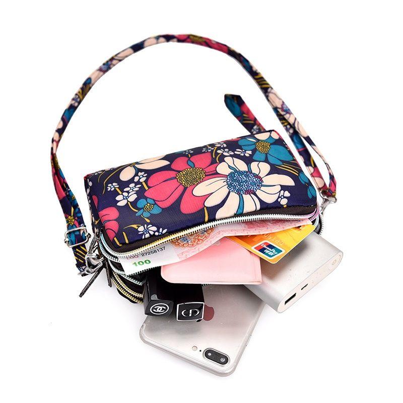 Zipper Long Wallet Mobile Phone Bag Shoulder Bag Crossbody Bag Wrist Bag Plus Large Coin Purse