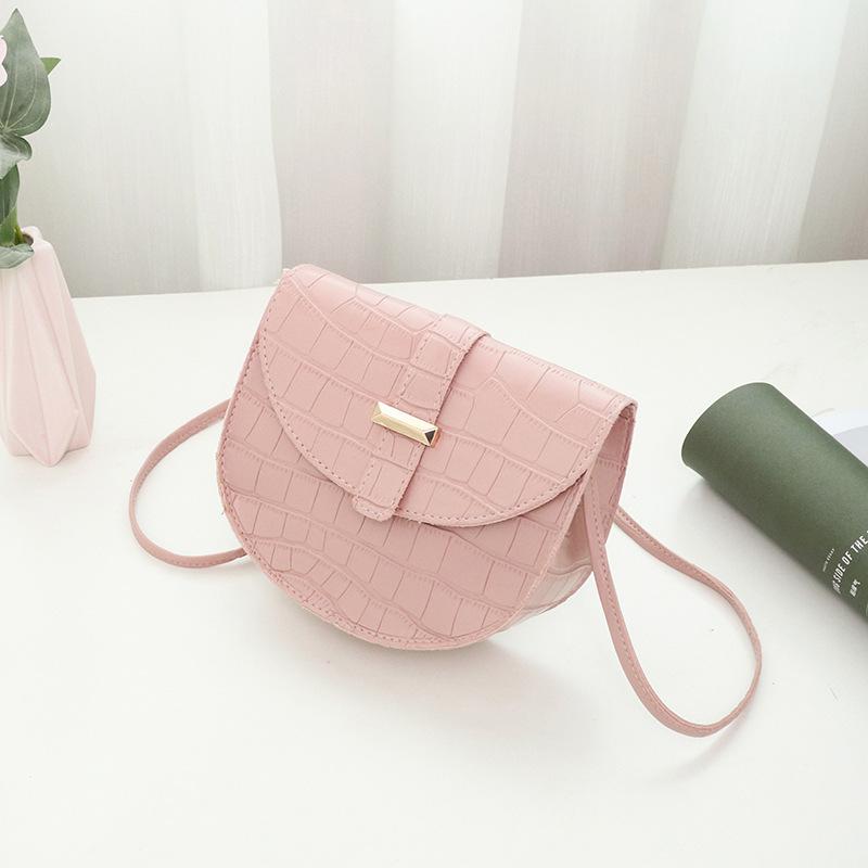 Autumn new stone pattern women's bag, shoulder messenger bag, mobile phone bag, simple casual small bag, and one bag.