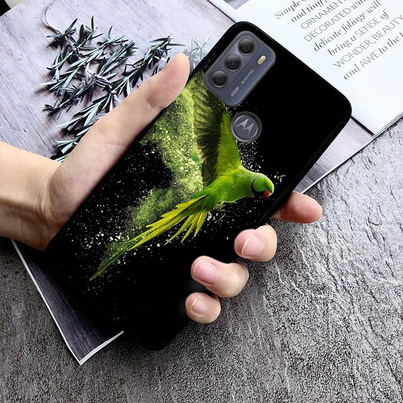 Parrot Bird Phone Case For Motorola Edge 50 40 Pro 50 40 30 Ultra Neo Fusion Moto G84 G54 G24 G53 G72 G60