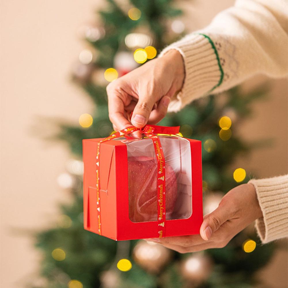 50pcs Gift Box with Transparent Window Gift Packaging Box for Kraft Paper Treat Boxes for Wedding Birthday Shower Party Favor Gift Wrap Box for Soap