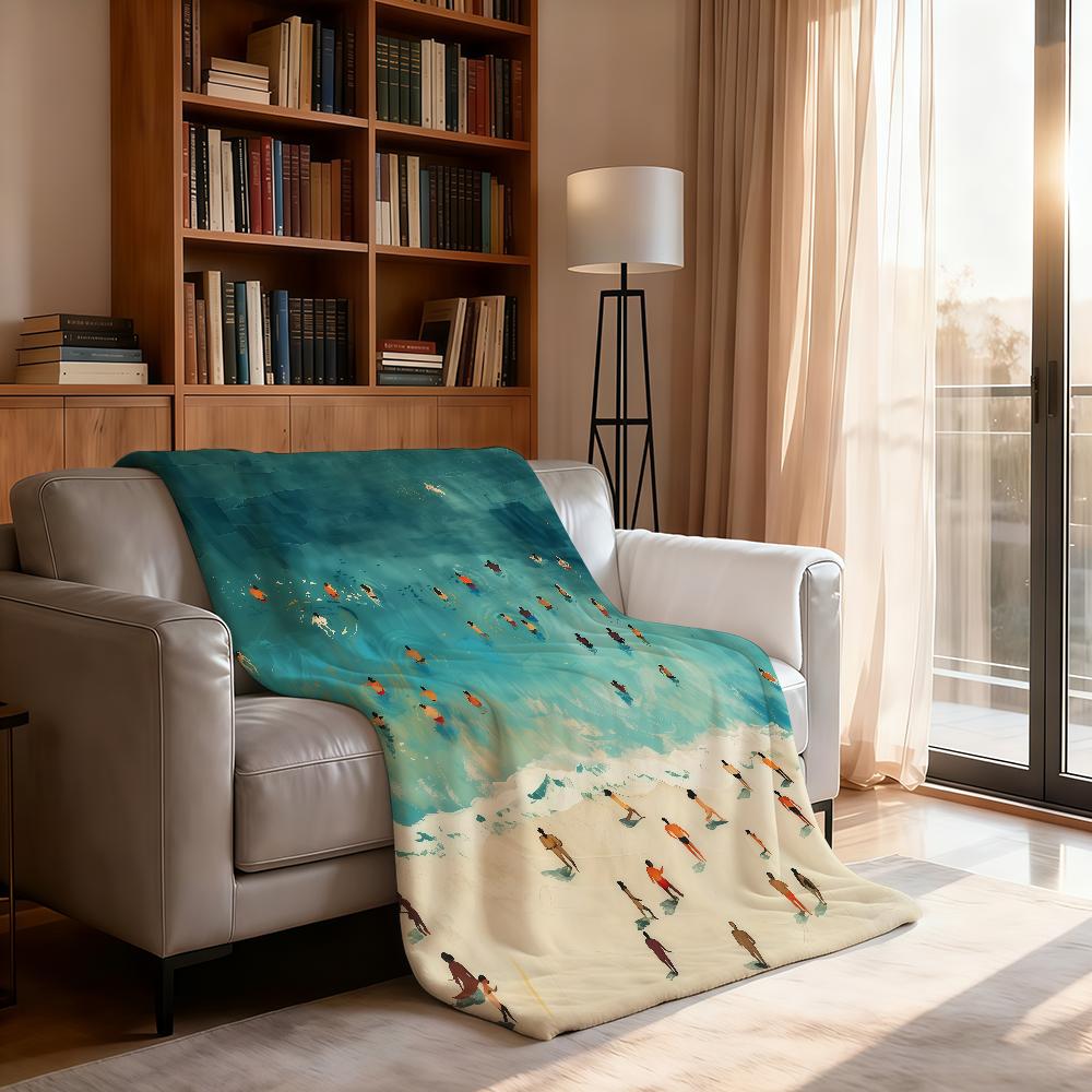 S Sommer Bösewicht S Schwimmdecke Für Weiche Überwurfdecke für Picknick Bett Sofa Haus Schlafzimmer Gemütlich Warm Bequem