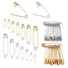 10pcs Stainless Steel Safety Pins 20-56mm Multi Size Gold Steel Color Safety Pins For DIY Home Garment Sewing Tools Accessories