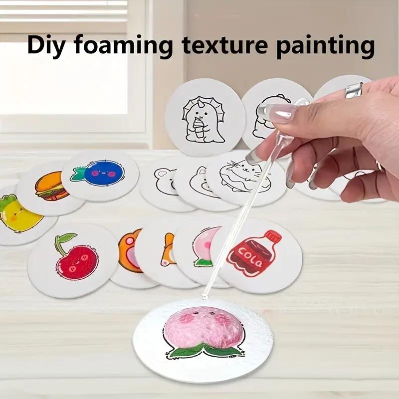 10-40PCS Foam Texture Painting Creative Magic Three-dimensional Art Paper Children DIY Painting Educational Toy Manual Pinch Fun