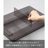 Yamazaki Tower Refrigerator Storage Case, Large, with Dividers, Black, W37.5 X D22 X H8.2cm, 1478, for Refrigerator Storage