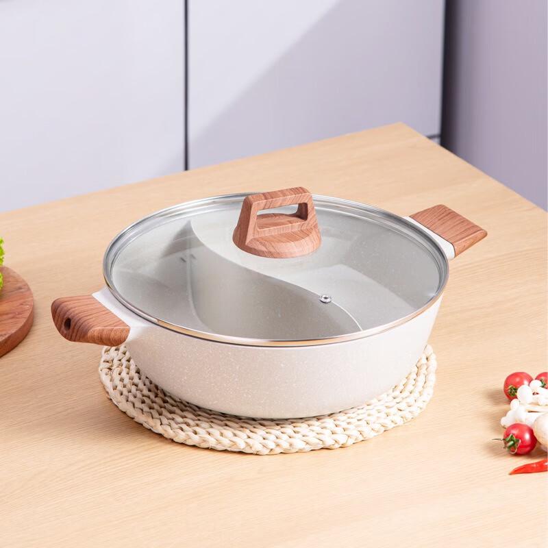 Wutuo 30cm Maifan Stone Divided Hot Pot