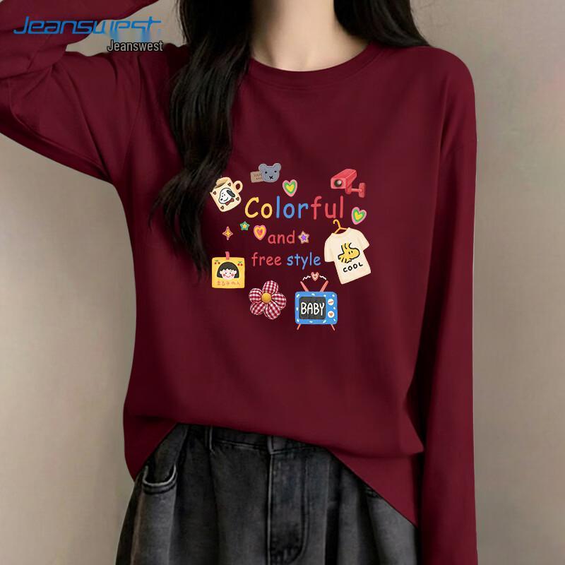 Jeanswest Men s Graphic Long Sleeve Cotton Tee L