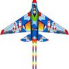 Red & Blue Airplane Kite for Kids & Adults - Easy To Fly, Outdoor Fun, 1.4m & 1.6m Sizes