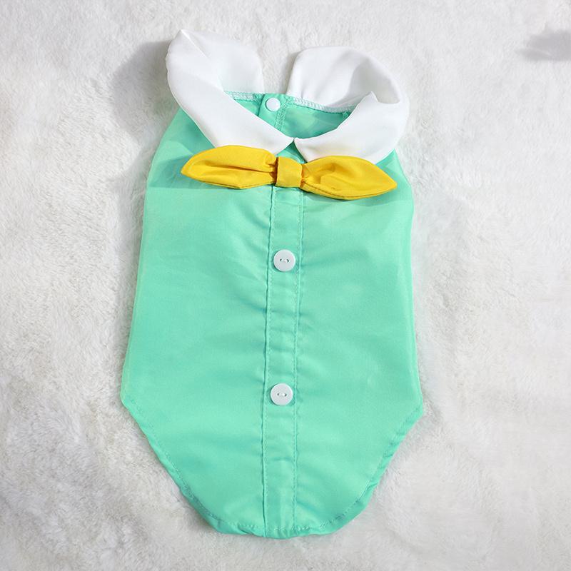 

Одежда от шерсти для собак Весна/Лето Тонкая Милая футболка для кошек Мультяшный Динозавр Свежая Маленькая собачка Тедди Питомец XS светло-зеленый