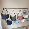 Large Capacity Solid Color Commuter Shoulder Bag Women's Crossbody Bag