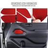 Red Carbon Fiber Interior Door Panel Trim Sticker For Nissan Frontier 2024-2025